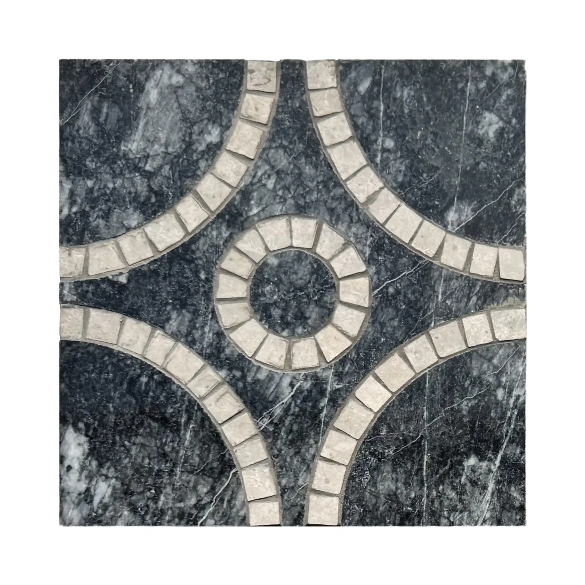 Calinda Mermer Mozaik Karo Siyah