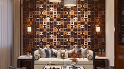 Circle Seramik Karo Kahverengi