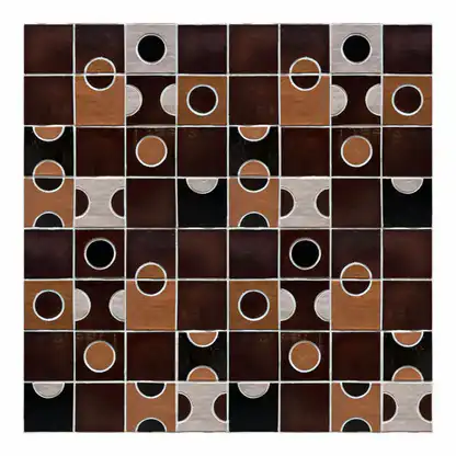 Circle Seramik Karo Kahverengi