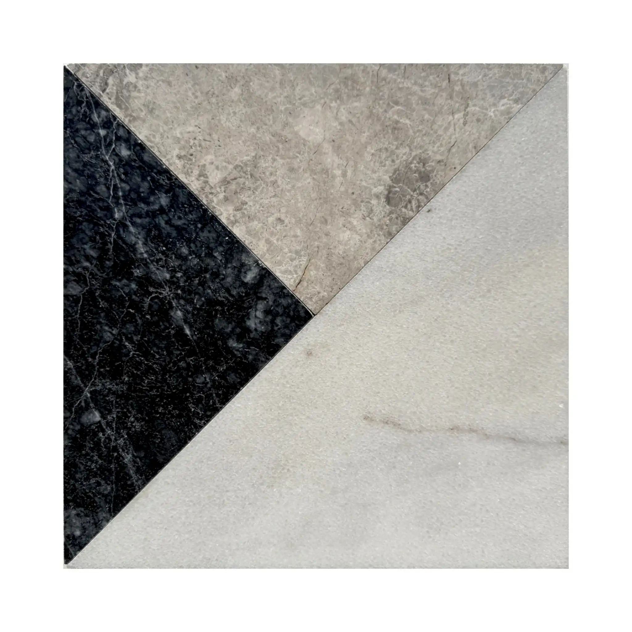 Myra Mermer Karo Beyaz Mix