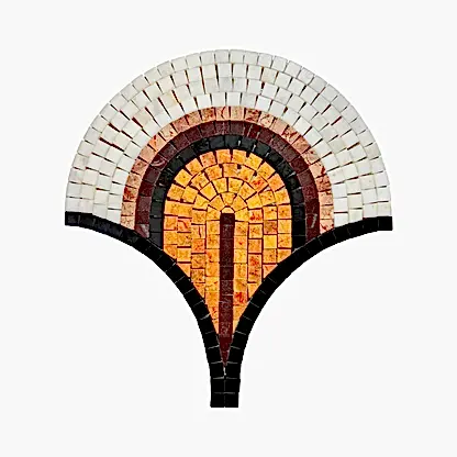 Ivory Mermer Mozaik Siyah Mix